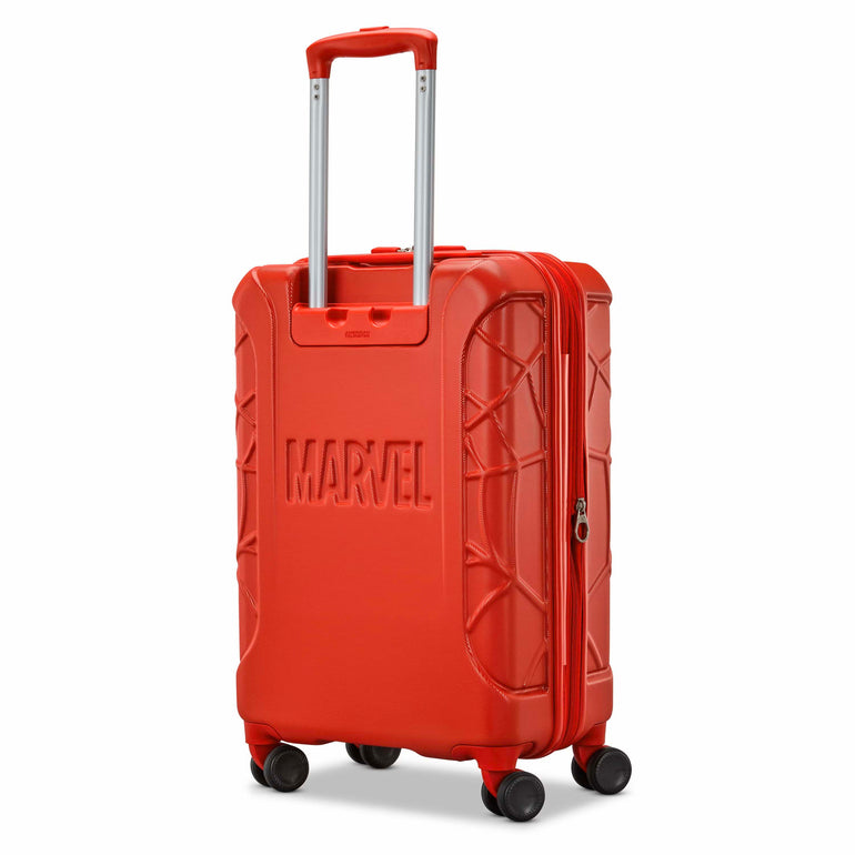 American Tourister Luggage Bright Red American Tourister Spiderman Kids Spinner Expandable Carry-On Luggage