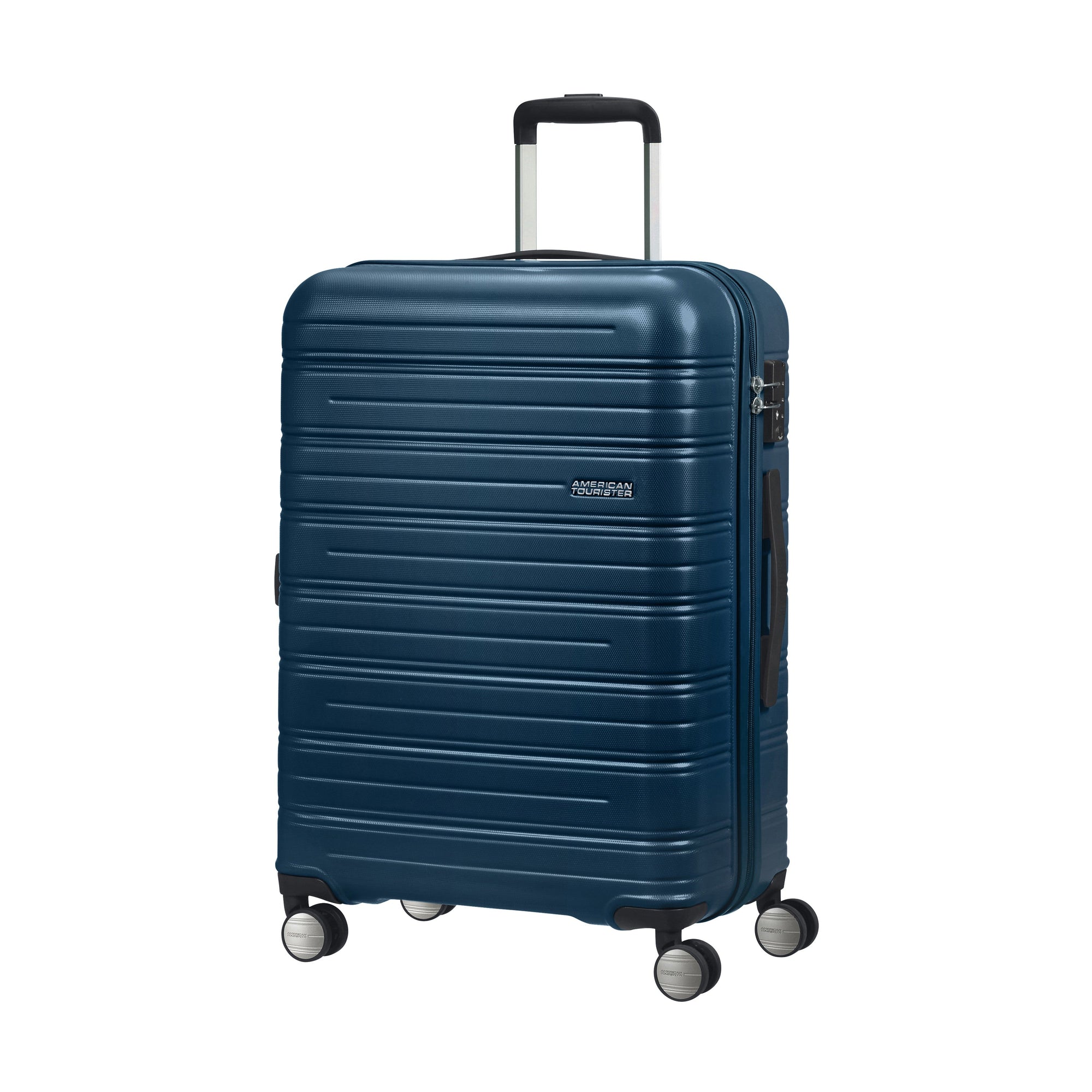 American Tourister Luggage Dark Navy American Tourister High Turn Spinner Expandable Medium Luggage