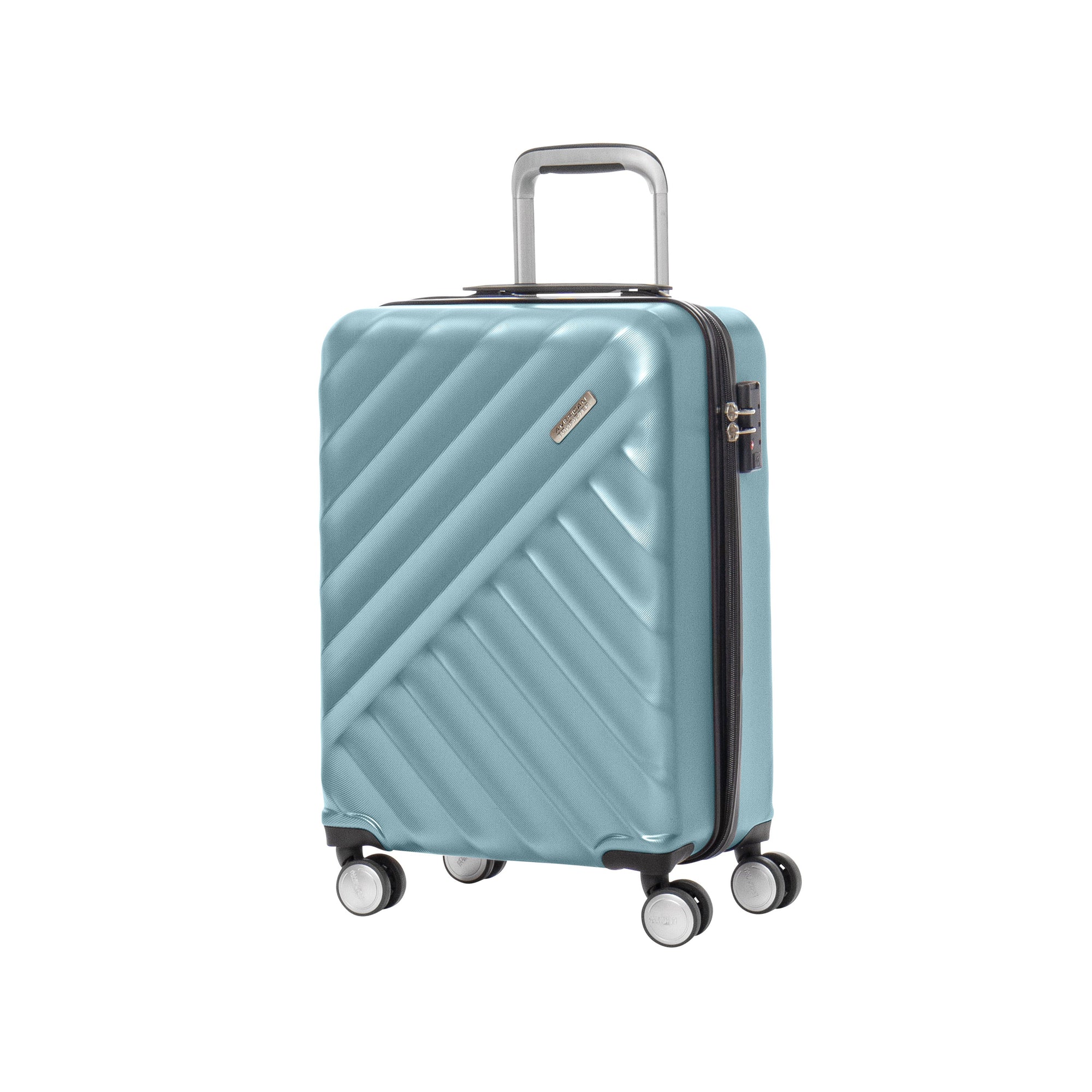 American Tourister Luggage Frost Teal American Tourister Crave Collection Carry-On Spinner Luggage