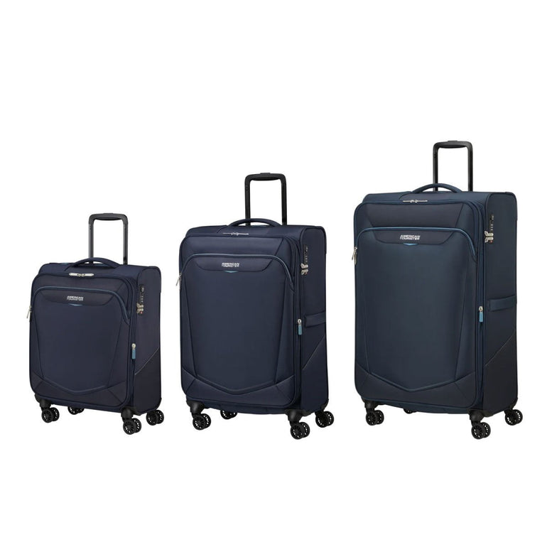 American Tourister Luggage Navy American Tourister Summerride 3-Piece Expandable Spinner Luggage Set