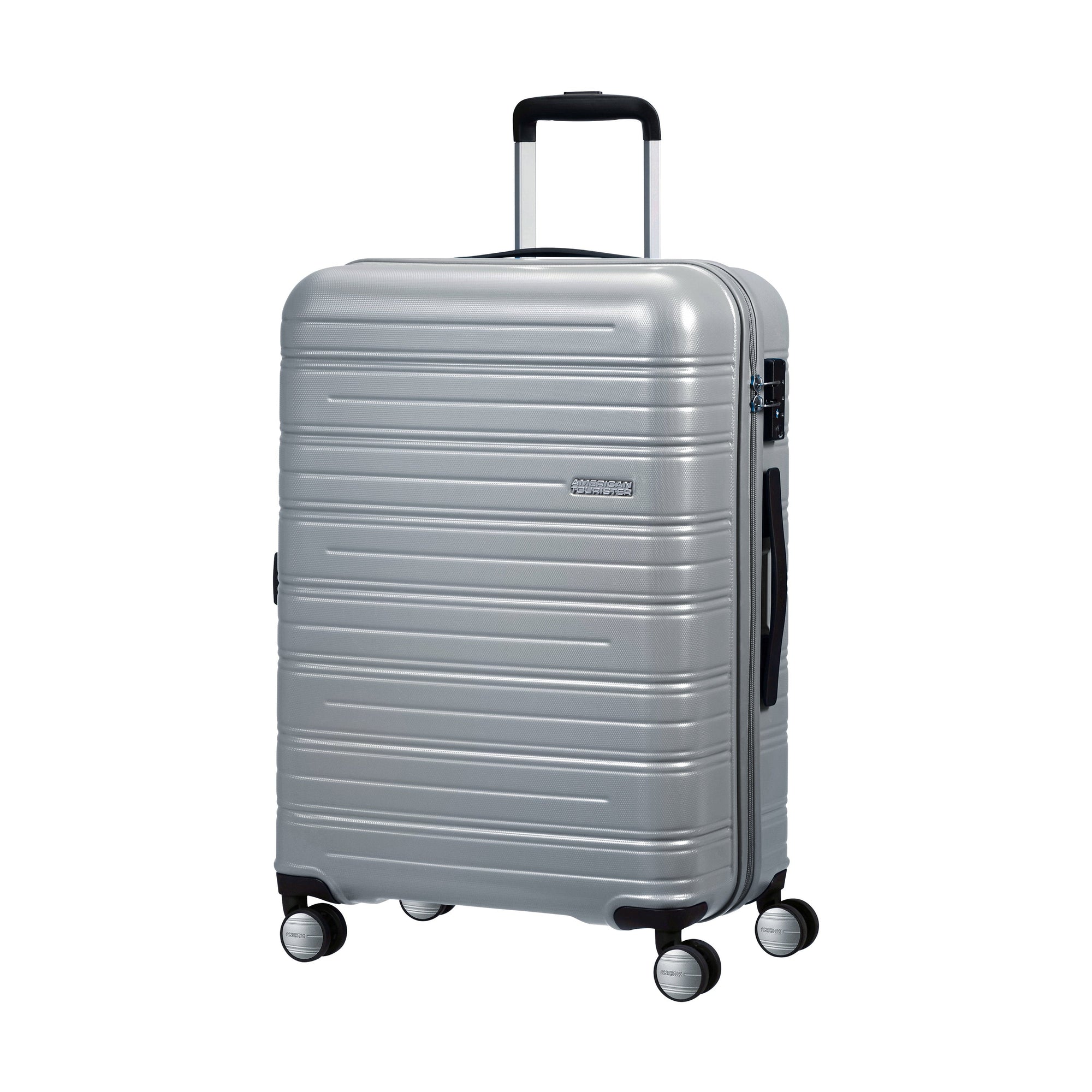 American Tourister Luggage Silver American Tourister High Turn Spinner Expandable Medium Luggage