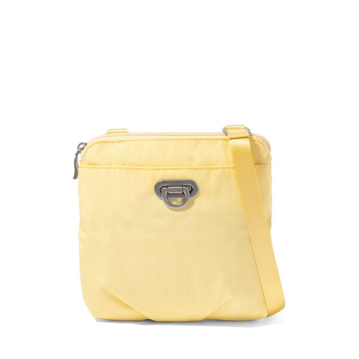 Baggallini Cross-Body Bag Butter Yellow Baggallini Coastal Flip Lock Mini Crossbody
