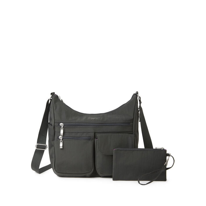 Baggallini Cross-Body Bag Charcoal Baggallini Everywhere Bagg With RFID