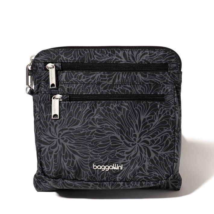 Baggallini Cross-Body Bag Midnight Blossom Baggallini Securtex Anti-Theft Crossbody