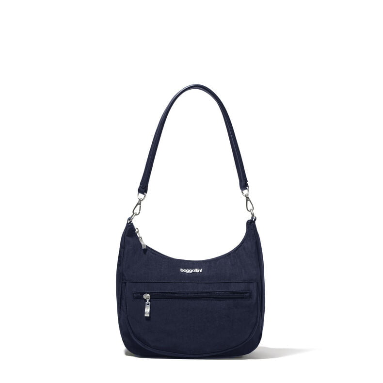 Baggallini Handbag French Navy Baggallini Modern Pocket Half Moon Bag