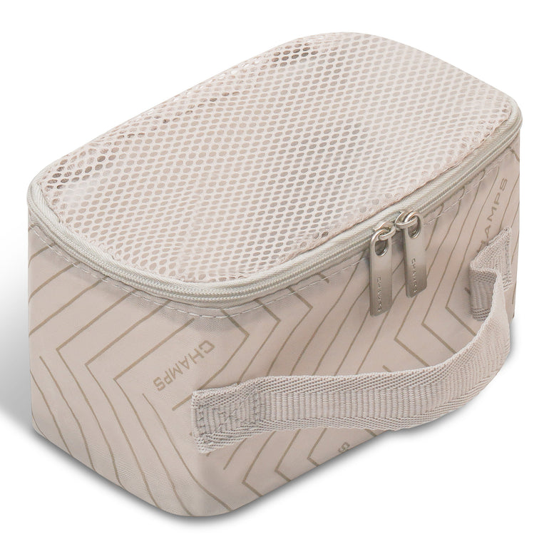 Champs Travel Accessories Off White Champs Vintage Travel Packing Cubes 6-Piece Set