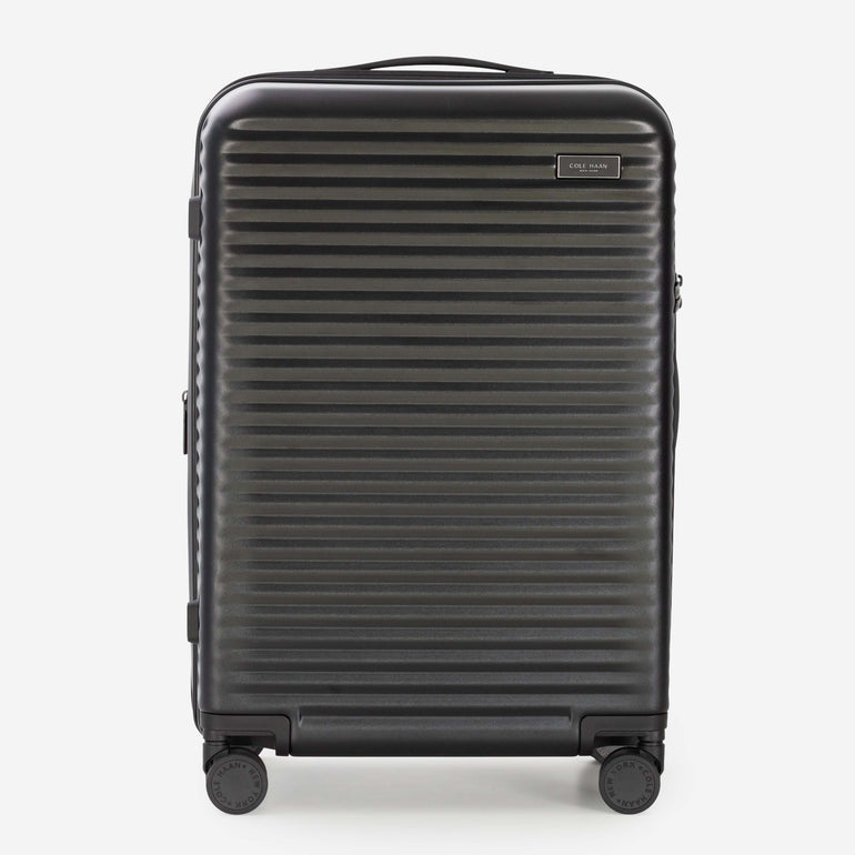 Cole Haan Luggage DNA Black Cole Haan Traverse Series Premium Hardside Medium Checked Luggage