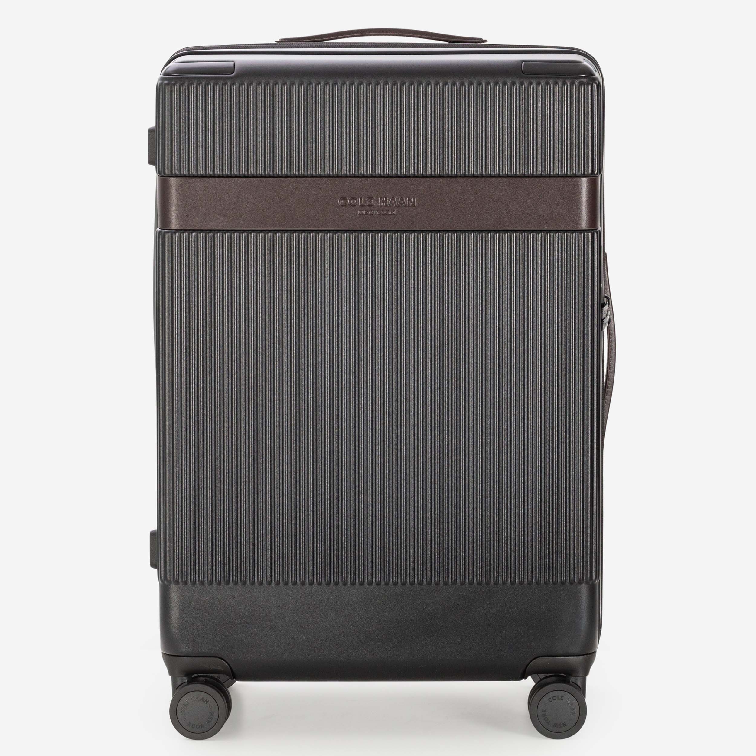 Cole Haan Luggage DNA Black/DNA Dark Chocolate Cole Haan Heritage Pro Premium Hardside Medium Checked Luggage