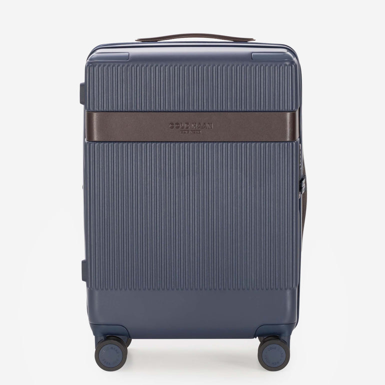 Cole Haan Luggage Navy Blazer/DNA Dark Chocolate Cole Haan Heritage Pro Premium Hardside Carry-On Luggage