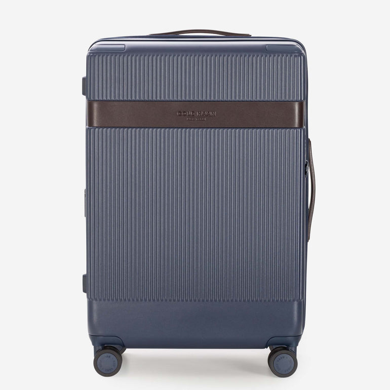 Cole Haan Luggage Navy Blazer/DNA Dark Chocolate Cole Haan Heritage Pro Premium Hardside Medium Checked Luggage