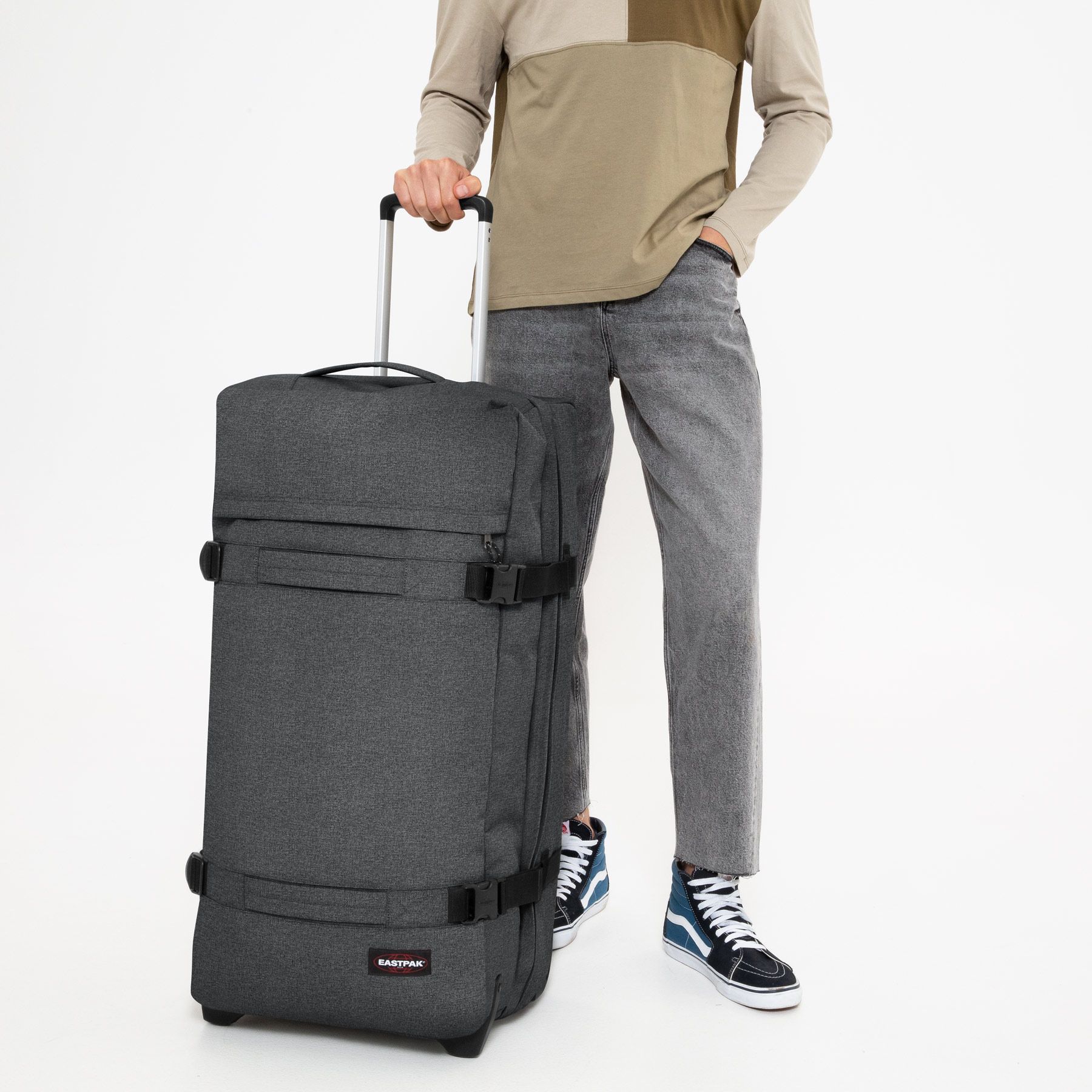 Eastpak Luggage Black Denim Eastpak Transit'R L - Black Denim
