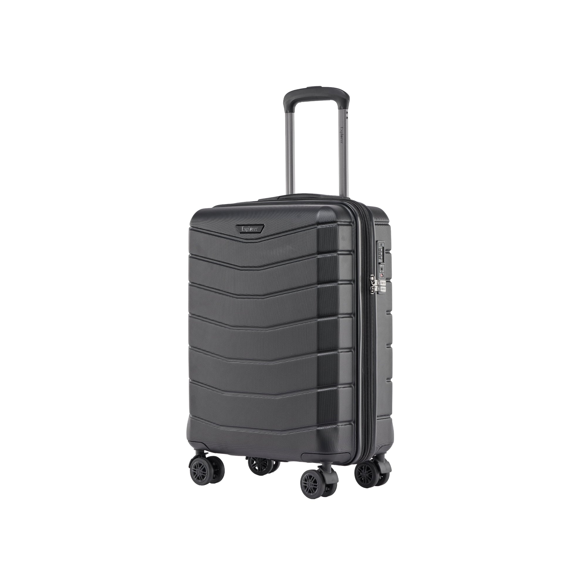Explorer Luggage Black Explorer Flex Expandable Carry-On Luggage
