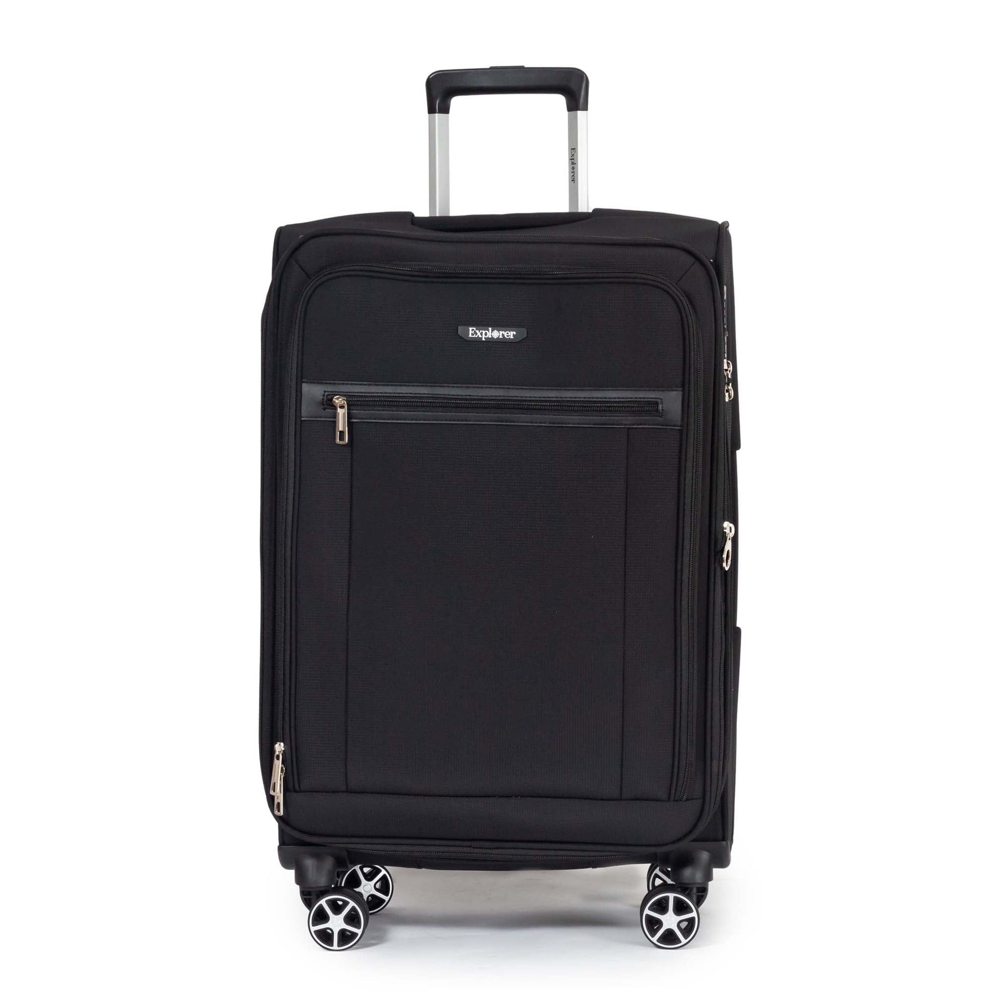 Explorer Luggage Black Explorer Onyx Expandable 2-Piece Luggage Set (Carry-On & Medium)