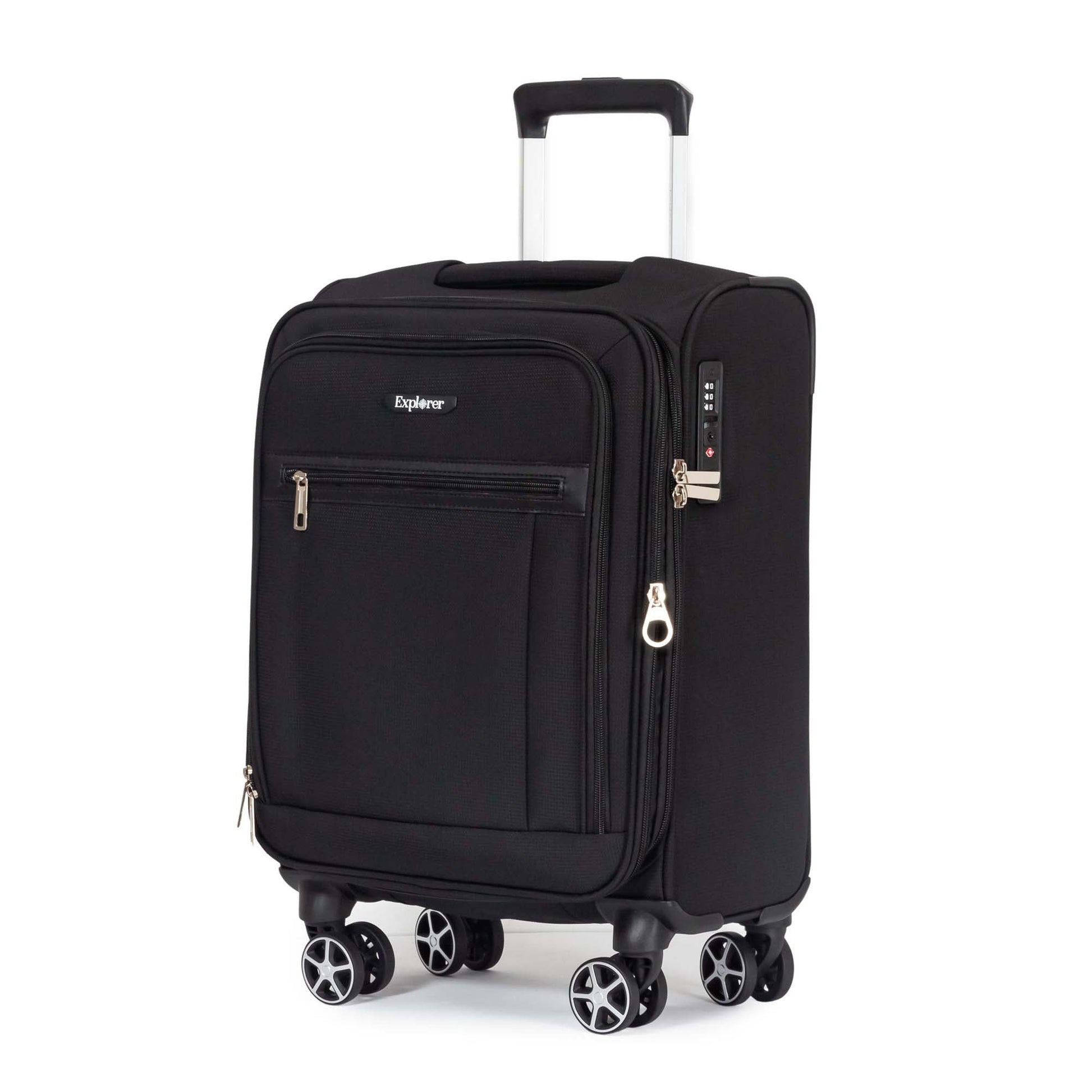 Explorer Luggage Black Explorer Onyx Expandable 3-Piece Luggage Set