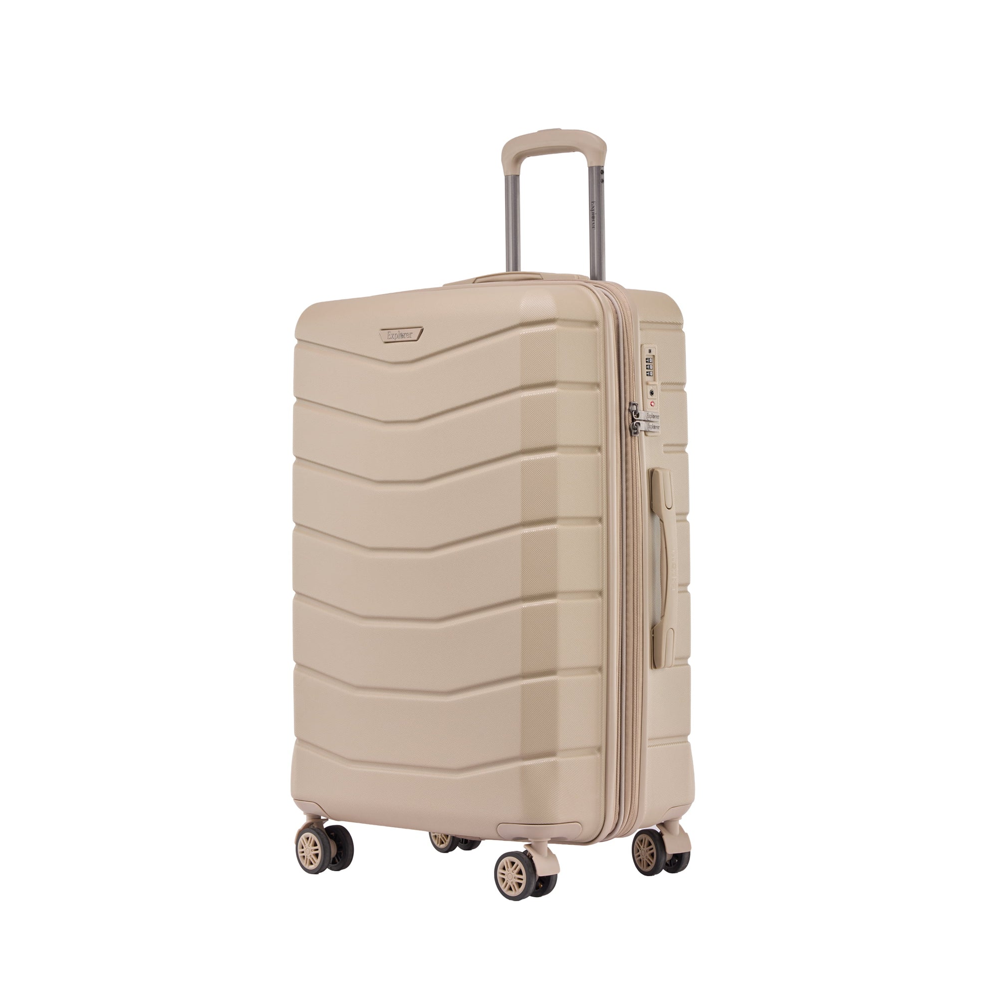Explorer Luggage Light Beige Explorer Flex Expandable Medium Luggage