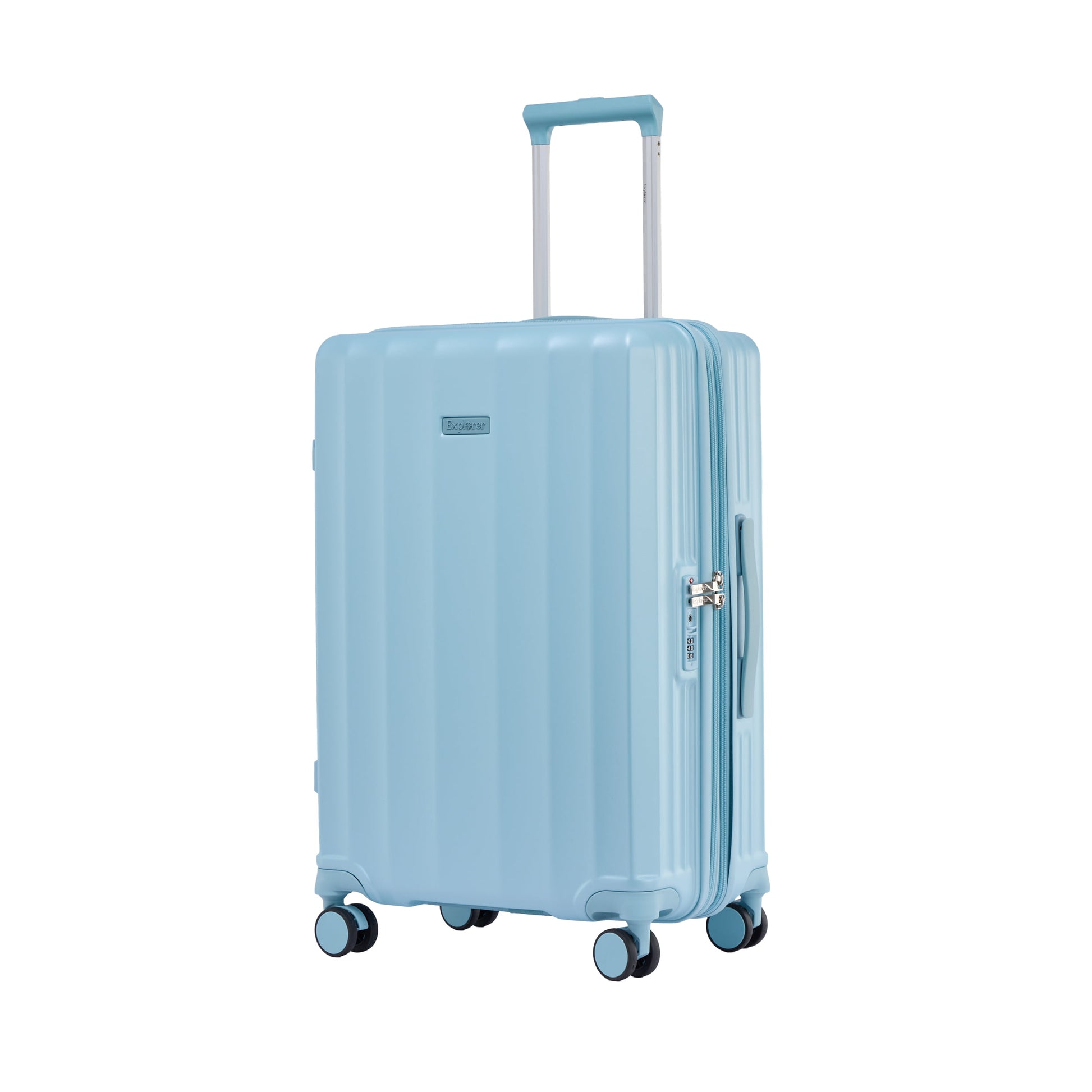 Explorer Luggage Light Blue Explorer Latitude Expandable Medium Luggage