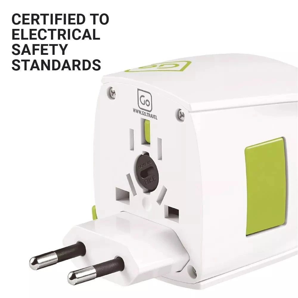 Go Travel Adapter White Go Travel Worldwide Adaptor (Unearthed)