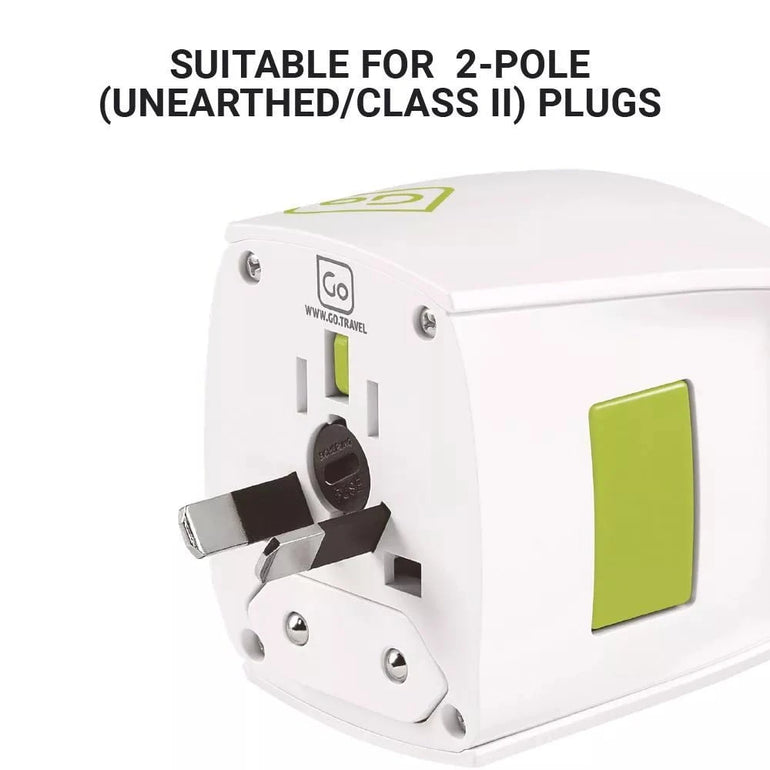 Go Travel Adapter White Go Travel Worldwide Adaptor (Unearthed)