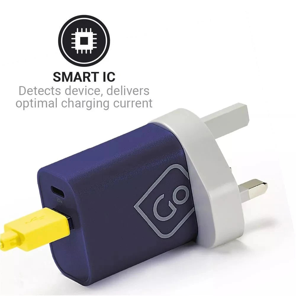 Go Travel Adapters Blue/Grey Go Travel Worldwide USB-A & USB-C Charger +