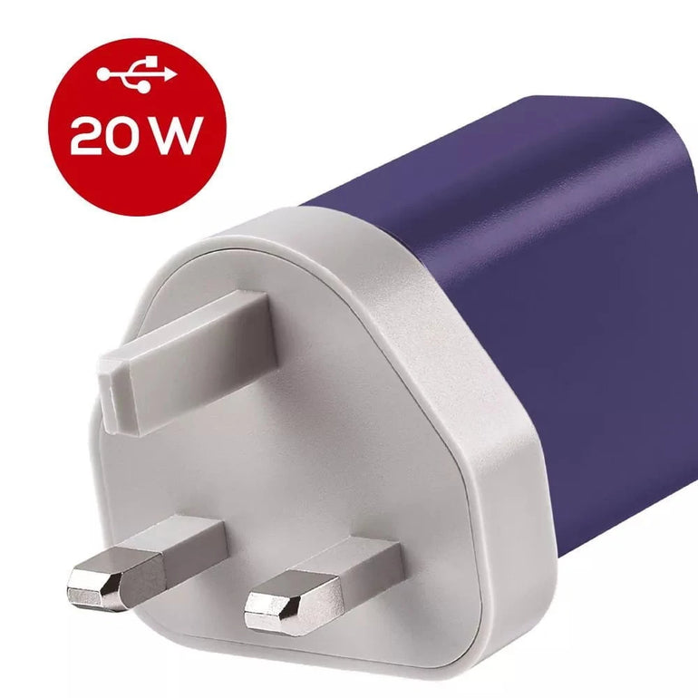 Go Travel Adapters Blue/Grey Go Travel Worldwide USB-A & USB-C Charger +