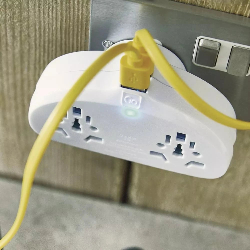Go Travel Adapters White Go Travel World-AUS/China Adaptor Duo + USB