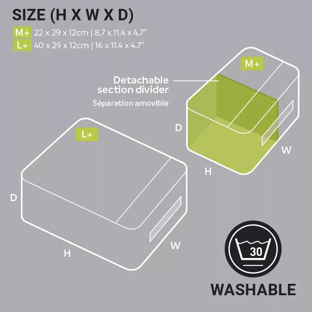 Go Travel Travel Accessories Grey/Green Go Travel Deeper Packing Cubes