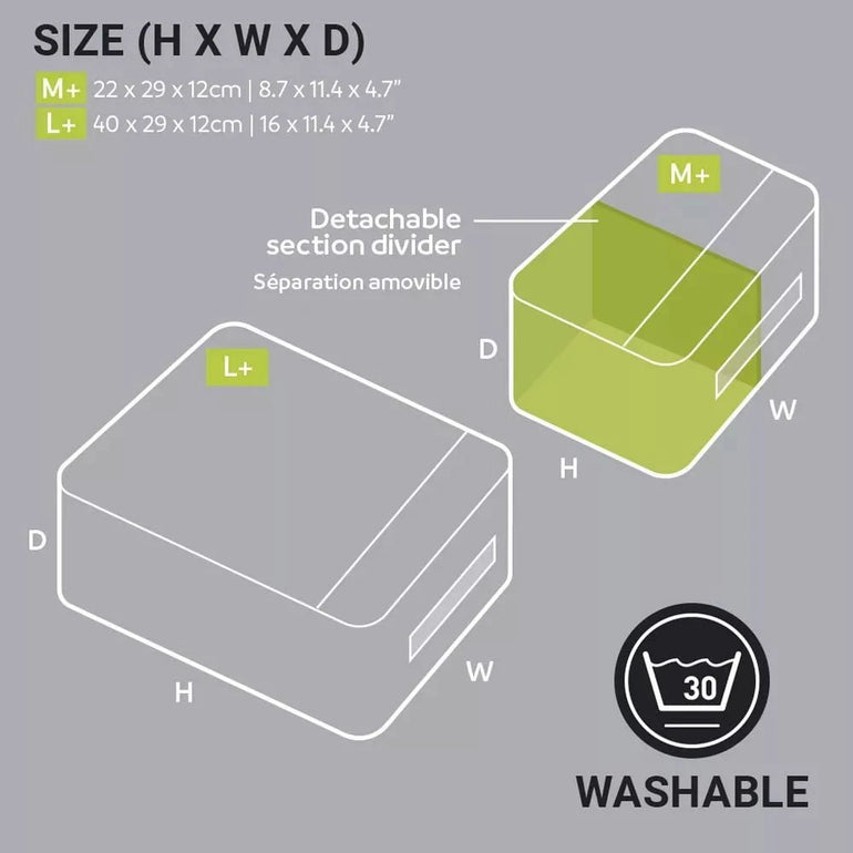 Go Travel Travel Accessories Grey/Green Go Travel Deeper Packing Cubes