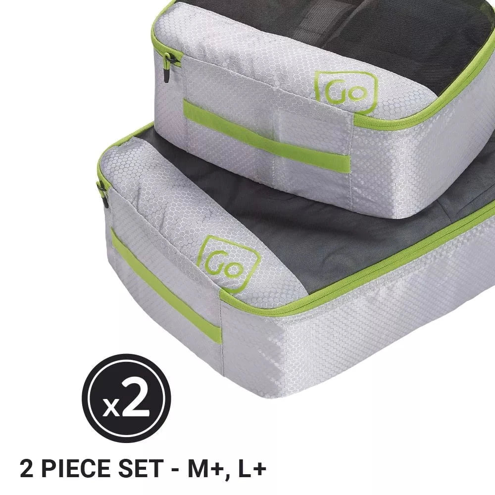 Go Travel Travel Accessories Grey/Green Go Travel Deeper Packing Cubes