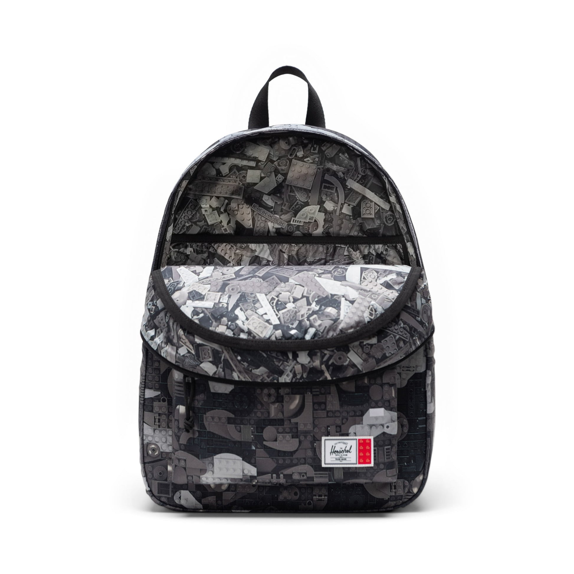 Herschel Backpacks Abstract Bricks Black Herschel LEGO Herschel Classic Backpack - Abstract Bricks Black