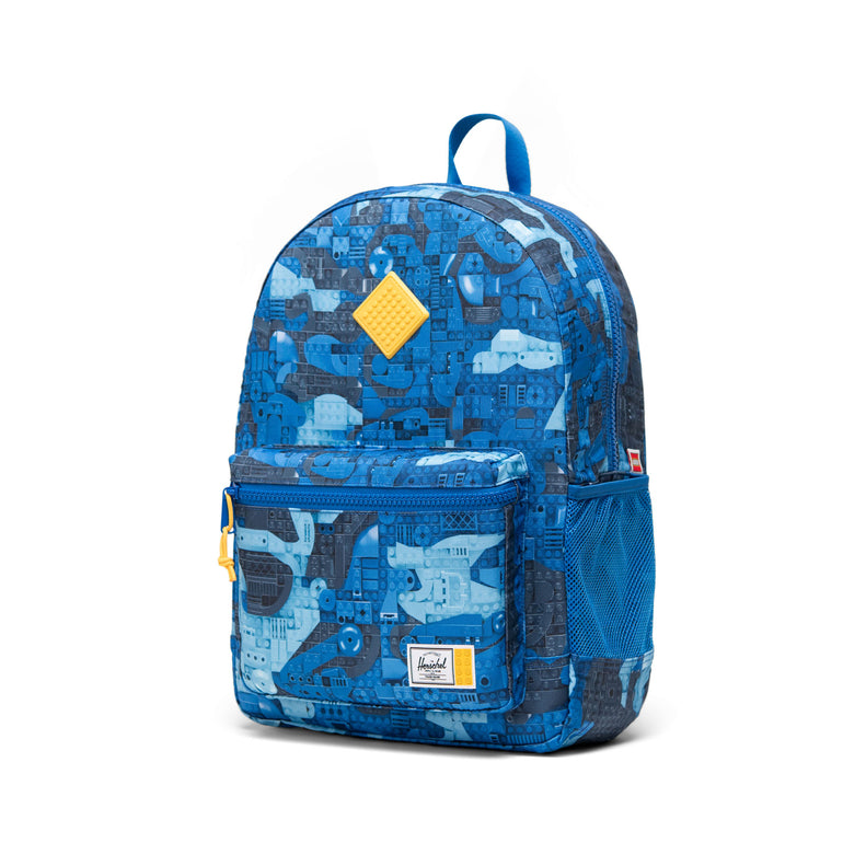 Herschel Backpacks Abstract Bricks Blue Herschel LEGO Herschel Heritage Youth Backpack - Abstract Bricks Blue