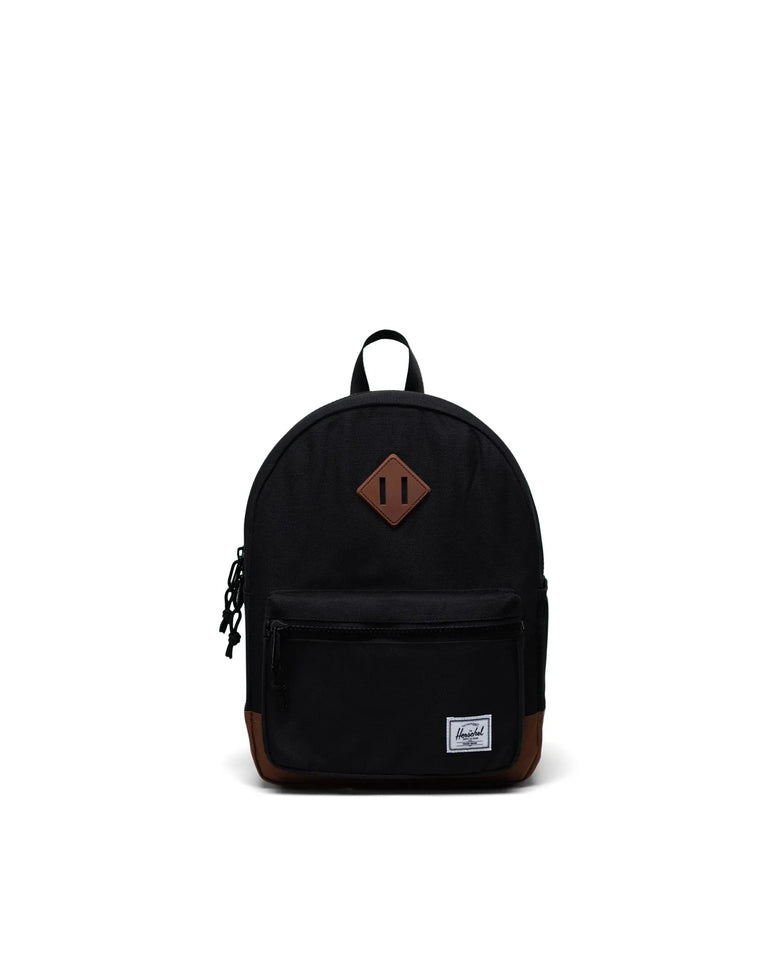 Herschel Backpacks Black/Saddle Brown Herschel Heritage Kids Backpack - Black/Saddle Brown