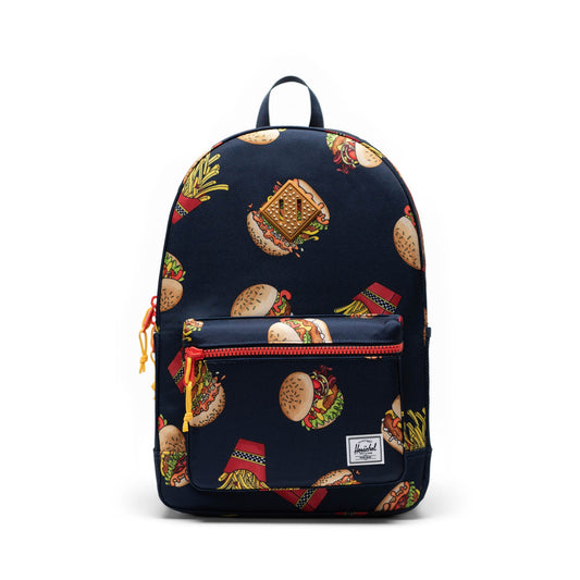 Herschel Backpacks Burgers and Fries Herschel Heritage Youth Backpack - Burgers and Fries