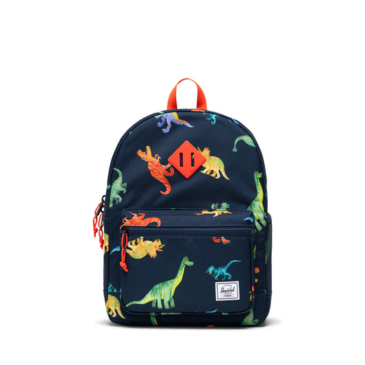 Herschel Backpacks Watercolour Dinos Darkest Navy Herschel Heritage Kids Backpack - Watercolour Dinos Darkest Navy
