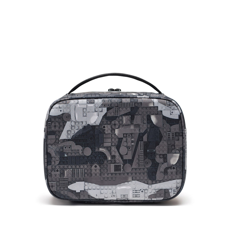 Herschel Lunch Bag Abstract Bricks Black Herschel LEGO Pop Quiz Lunch Box - Abstract Bricks Black