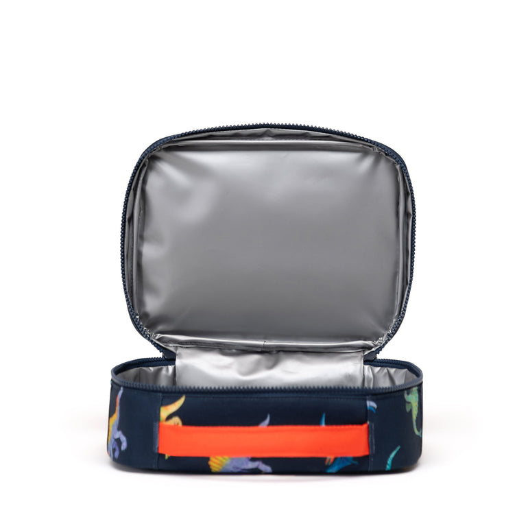 Herschel Lunch Bag Watercolour Dinos Darkest Navy Herschel Pop Quiz Lunch Box Little Herschel - Watercolour Dinos Darkest Navy