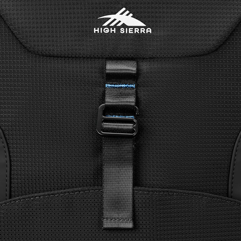 High Sierra Backpack on Wheels Black/Blue High Sierra Hi-Life 3-in-1 Convertible Wheeled Backpack
