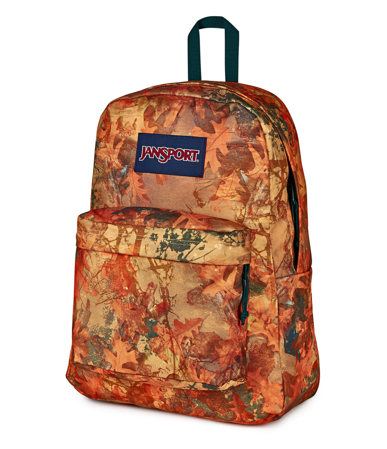 Jansport Backpacks Bogcore Camo Orange JanSport SuperBreak Plus Backpack - Bogcore Camo Orange
