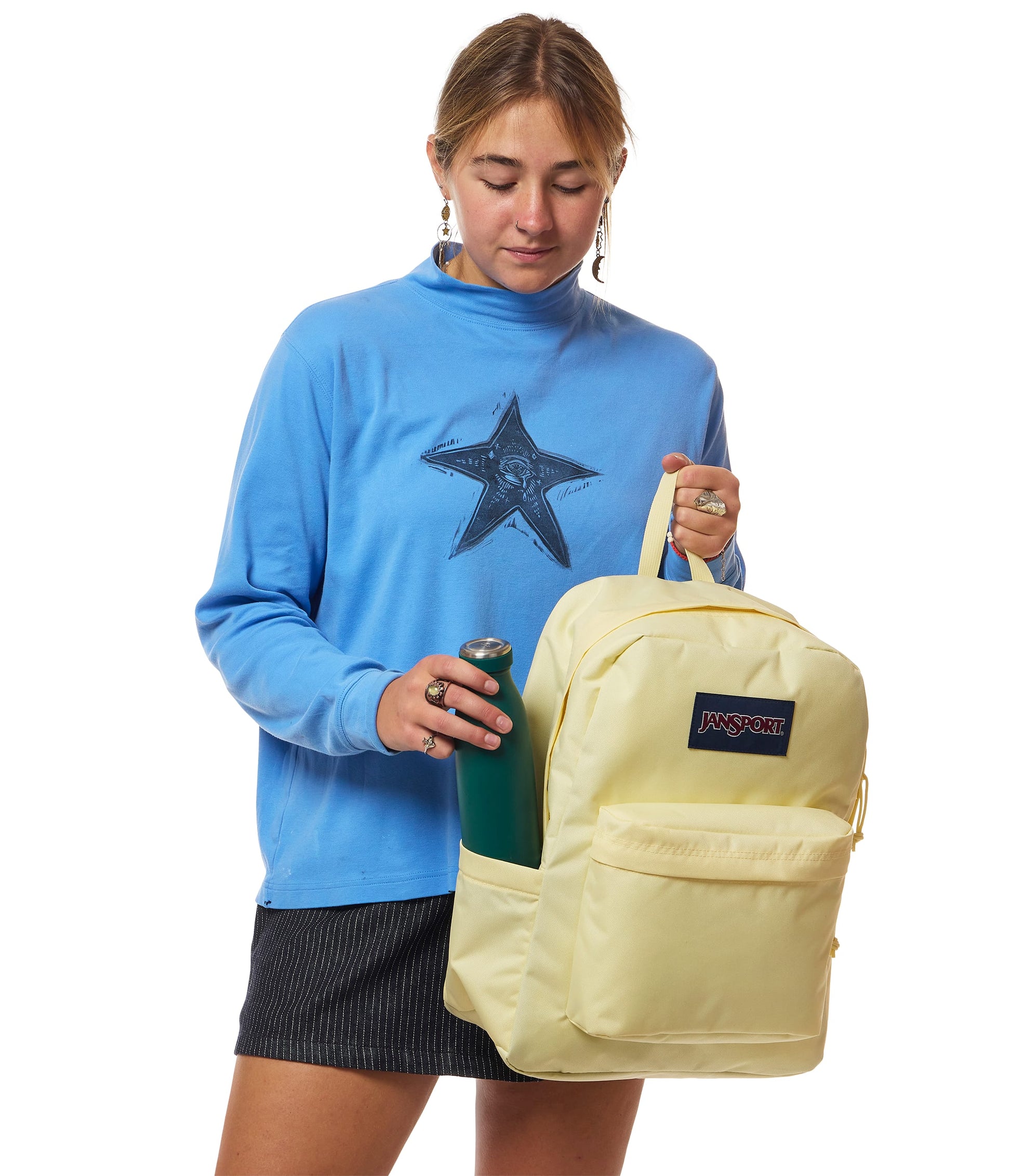 Jansport Backpacks Lemon Ice JanSport SuperBreak Plus Backpack - Lemon Ice
