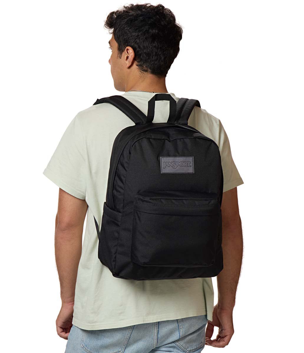 Jansport Backpacks Monochrome Black JanSport SuperBreak Plus Backpack - Monochrome Black