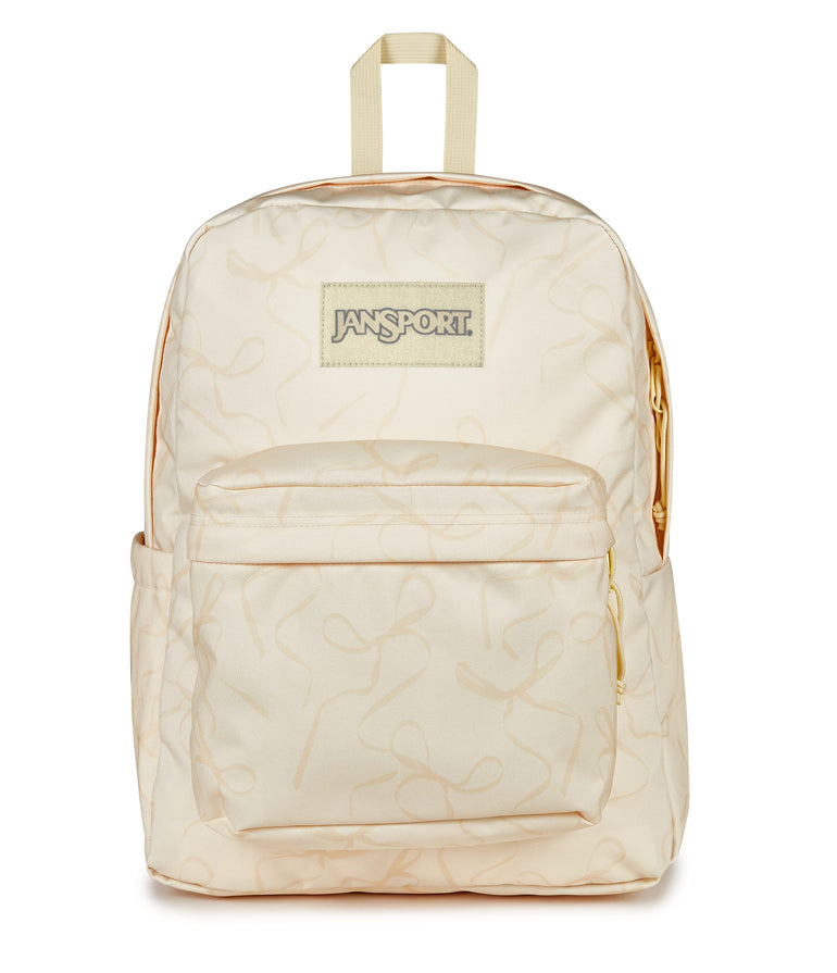 Jansport Backpacks Rows of Bows Lemon JanSport SuperBreak Plus Backpack - Rows of Bows Lemon
