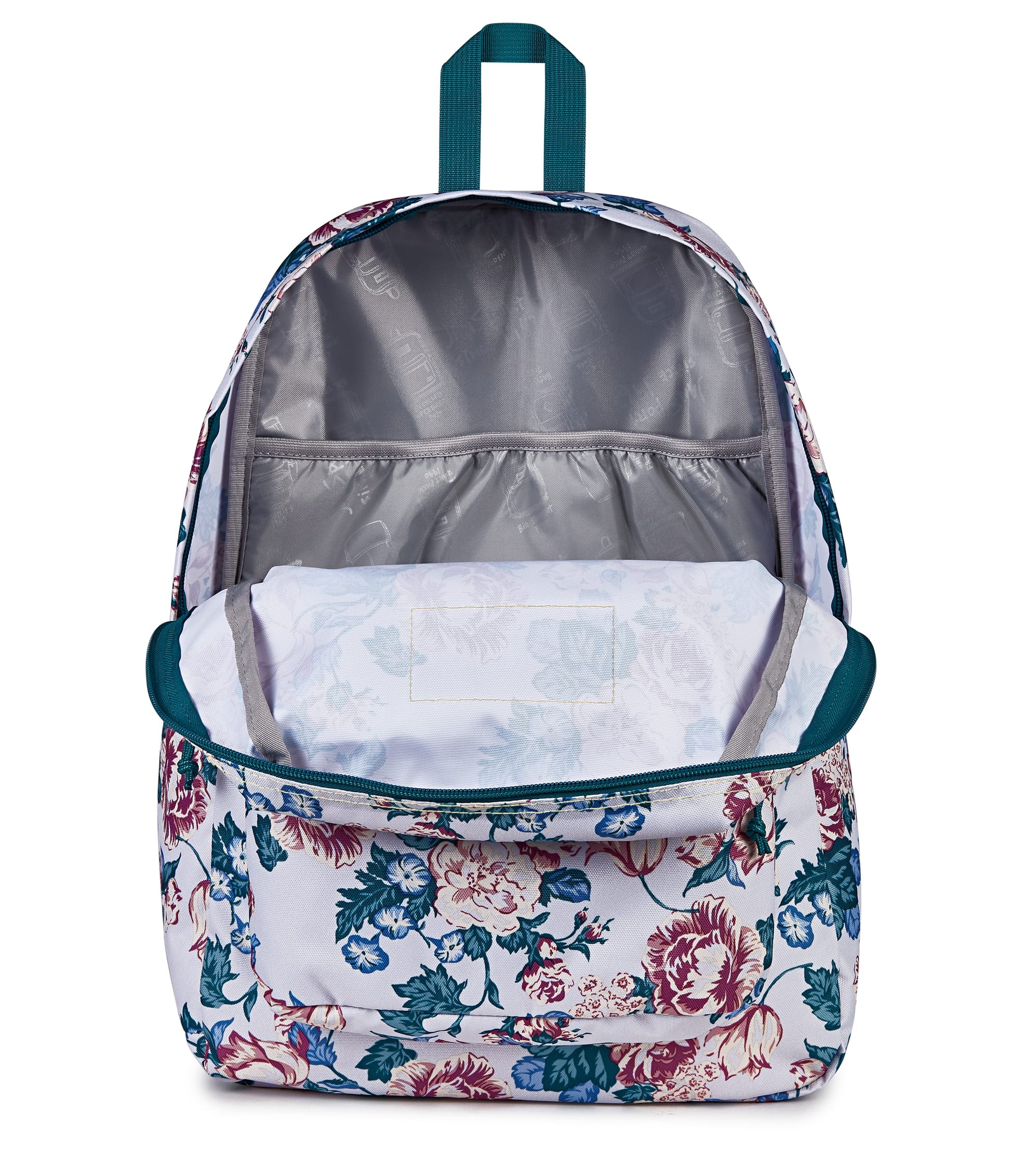 Jansport Backpacks Rustic Roses Moon Flower JanSport SuperBreak Plus Backpack - Rustic Roses Moon Flower