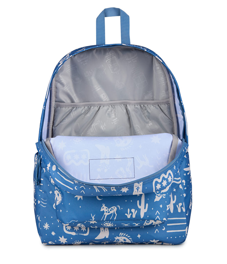 Jansport Backpacks Yeehaw and Horses Elemental Blue JanSport SuperBreak Plus Backpack - Yeehaw and Horses Elemental Blue