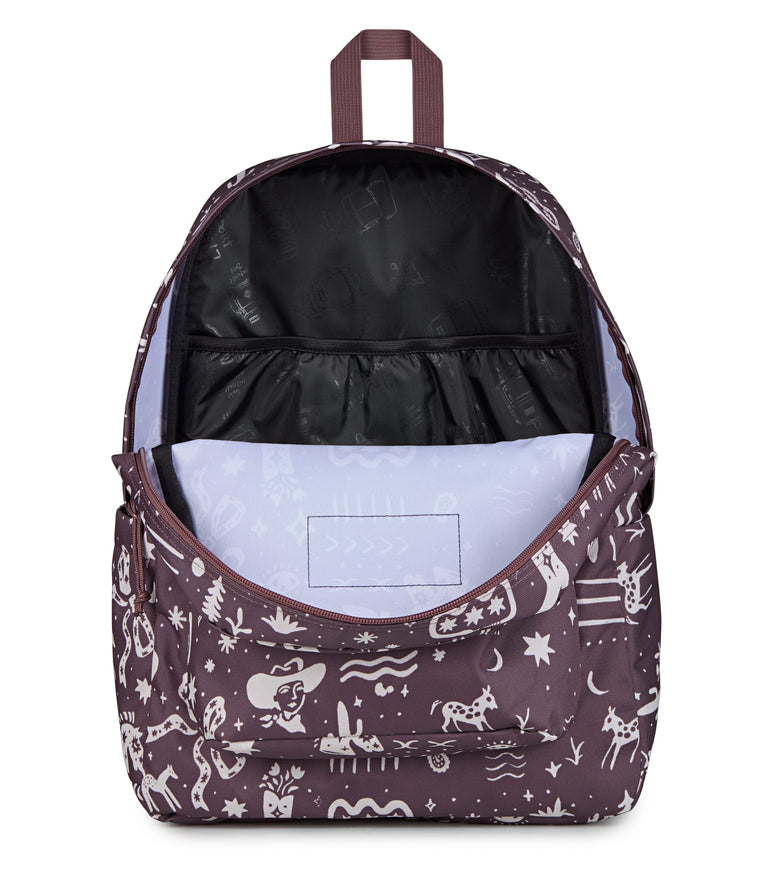 Jansport Backpacks Yeehaw and Horses Mahogany JanSport SuperBreak Plus Backpack - Yeehaw and Horses Mahogany