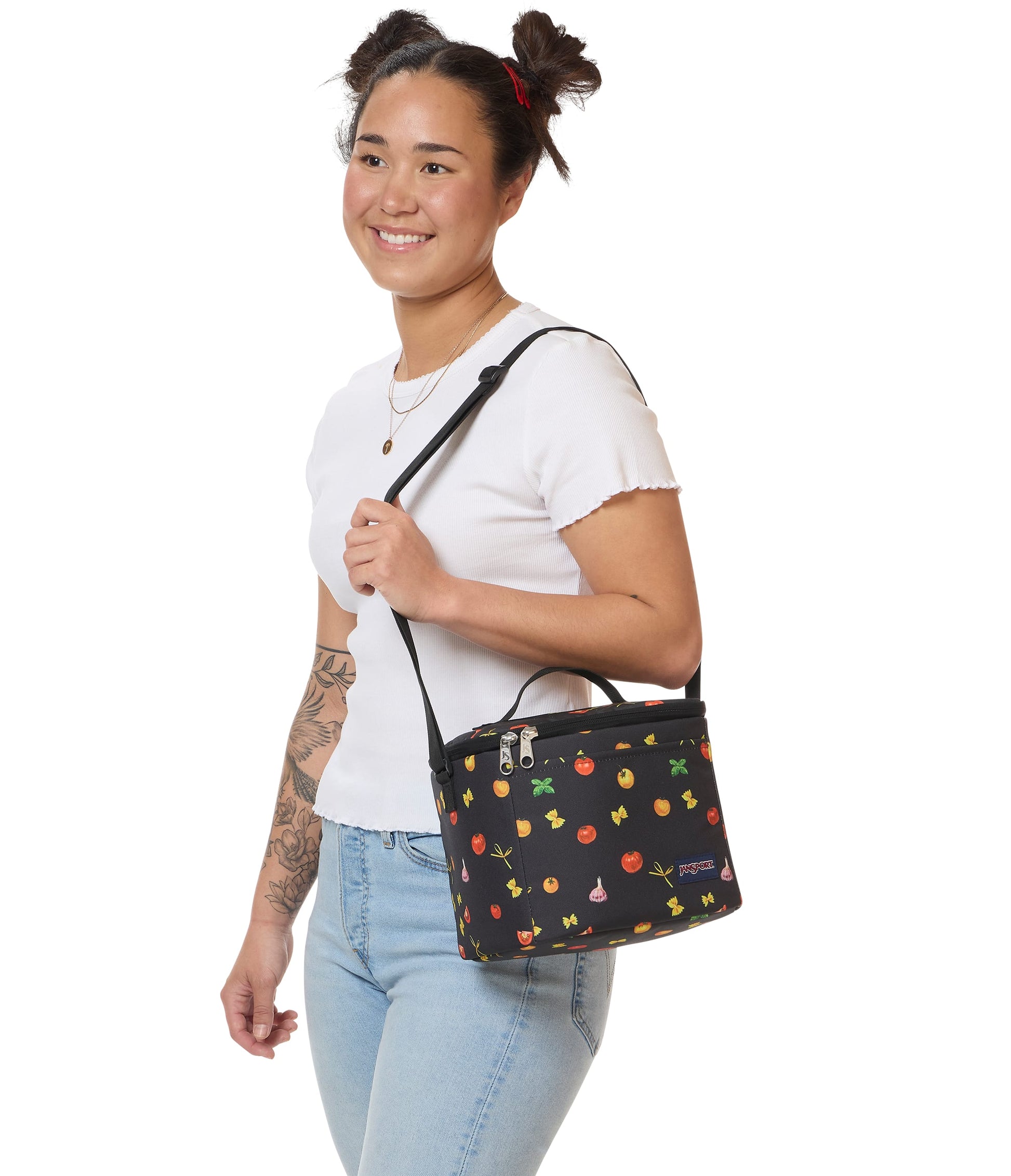 Jansport Lunch Bag Pasta Party JanSport Super Snack Lunch Bag - Pasta Party