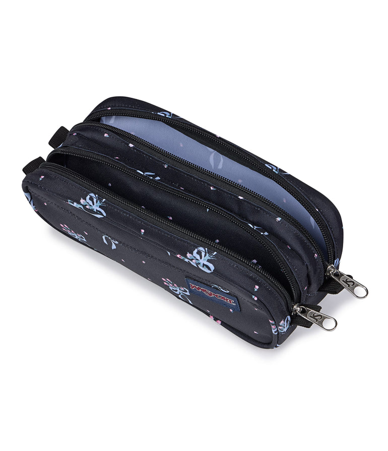 Jansport Pencil Case Pastel Petals Black JanSport Large Accessory Pouch - Pastel Petals Black
