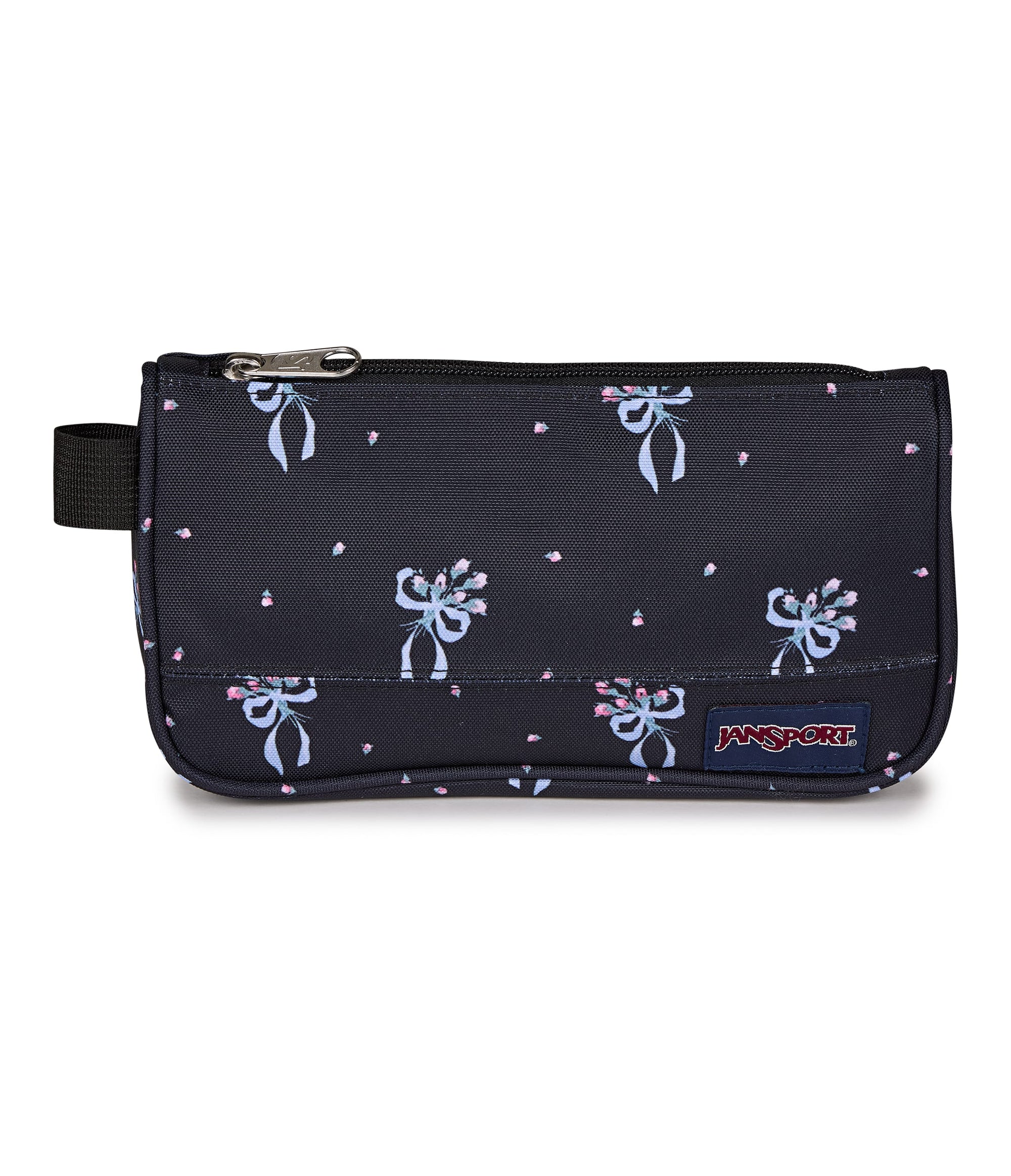 Jansport Pencil Case Pastel Petals Black JanSport Medium Accessory Pouch - Pastel Petals Black