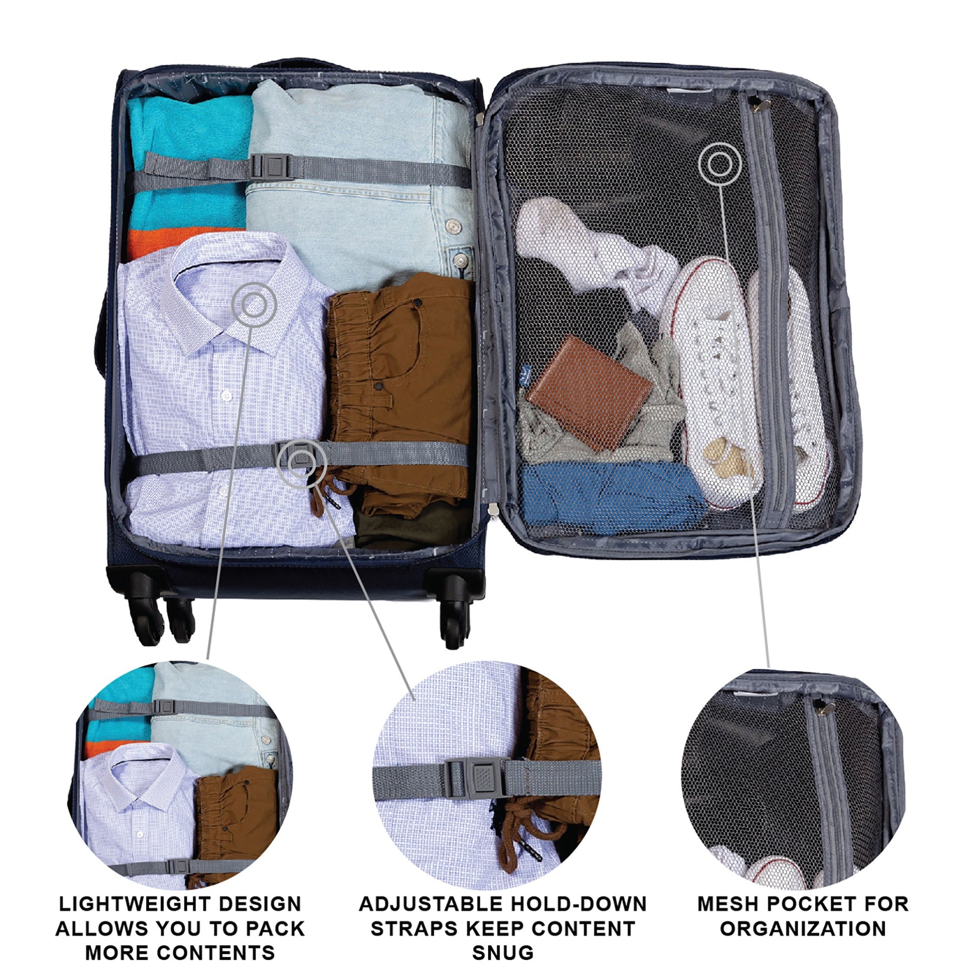 Jetstream Luggage Jetstream 28 Inch Spinner Expandable Luggage
