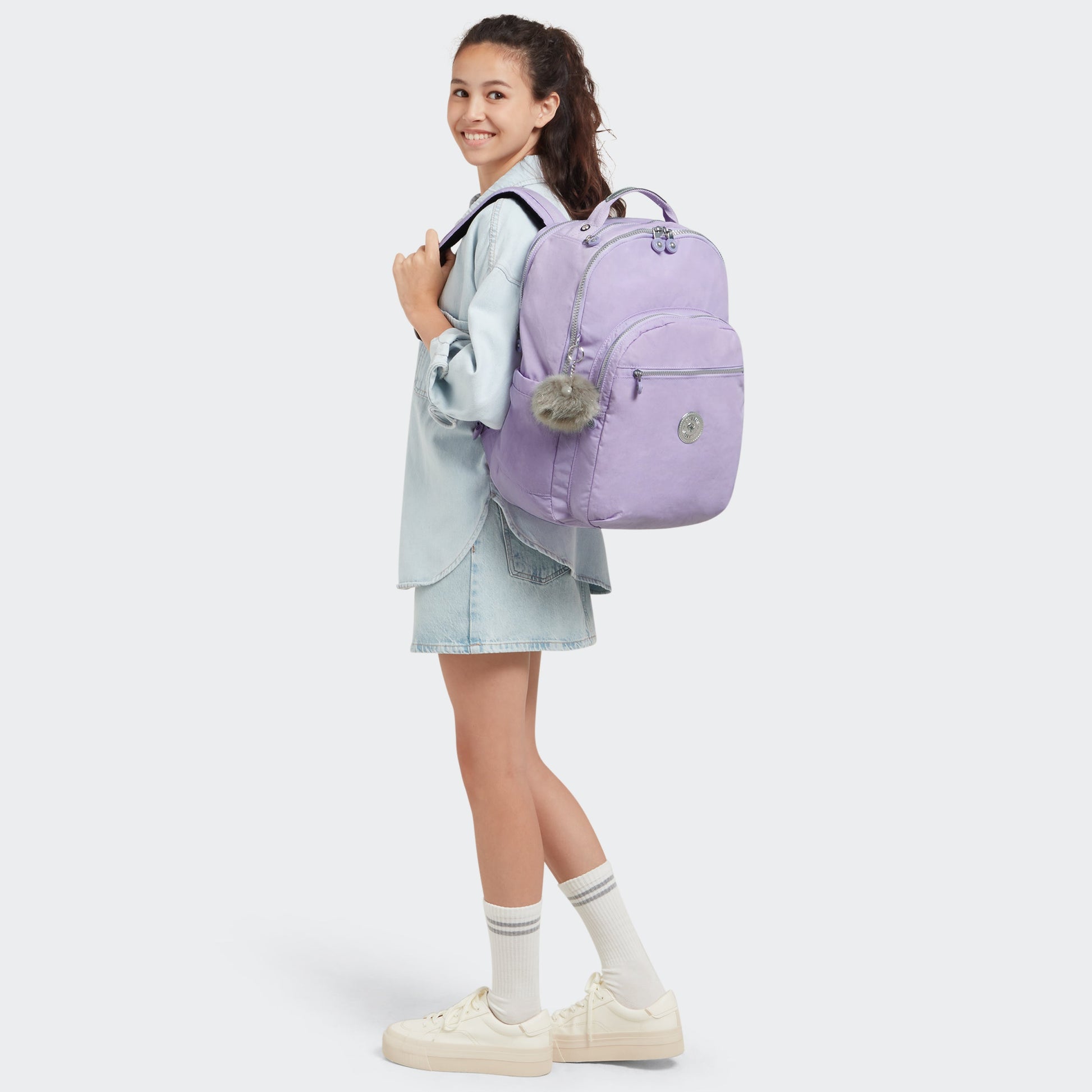 Kipling Backpacks Bridal Lavender Kipling Seoul Extra Large 17" Laptop Backpack - Bridal Lavender