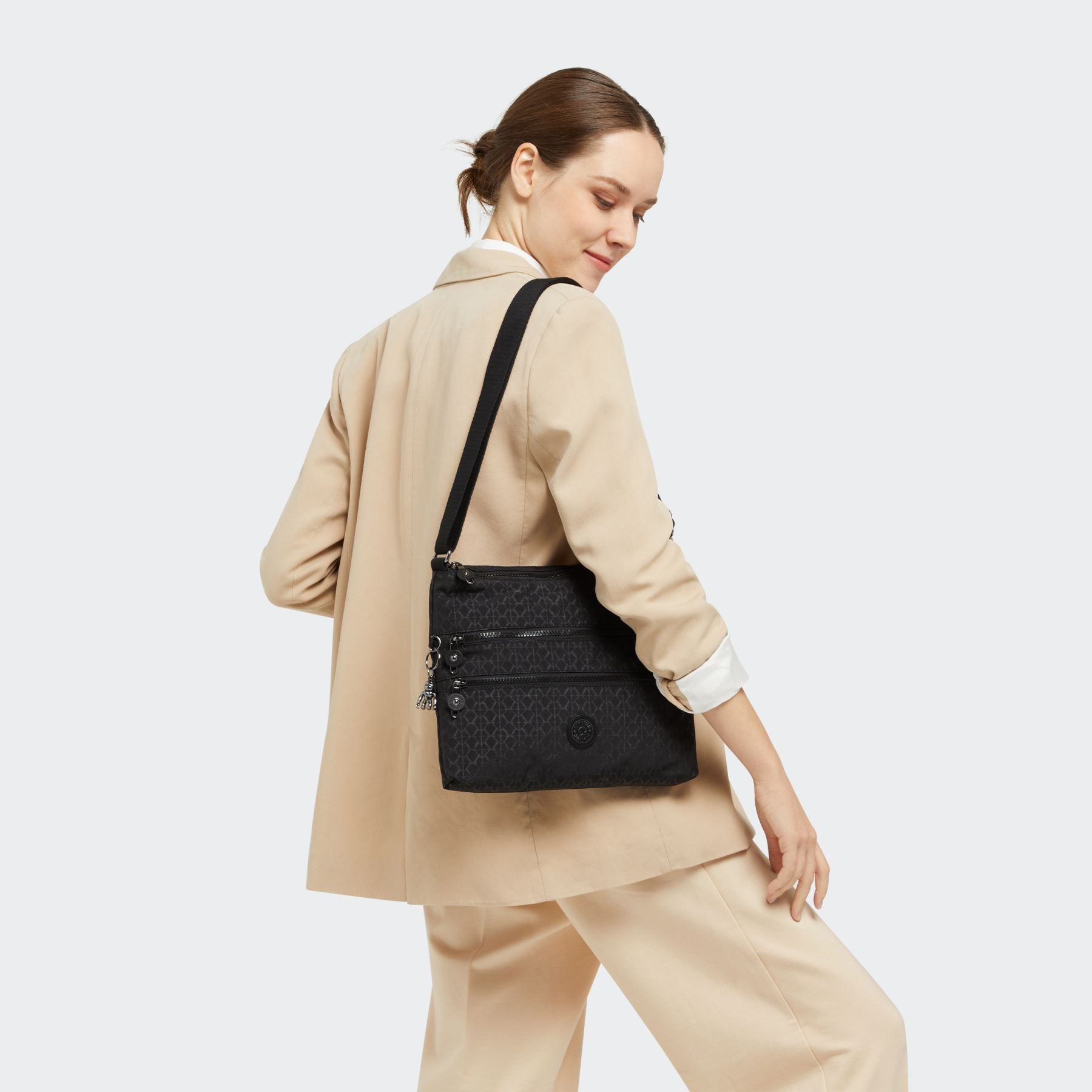Kipling Cross-Body Bag Signature Embossed Kipling Alvar Printed Crossbody Bag - Signature Embossed