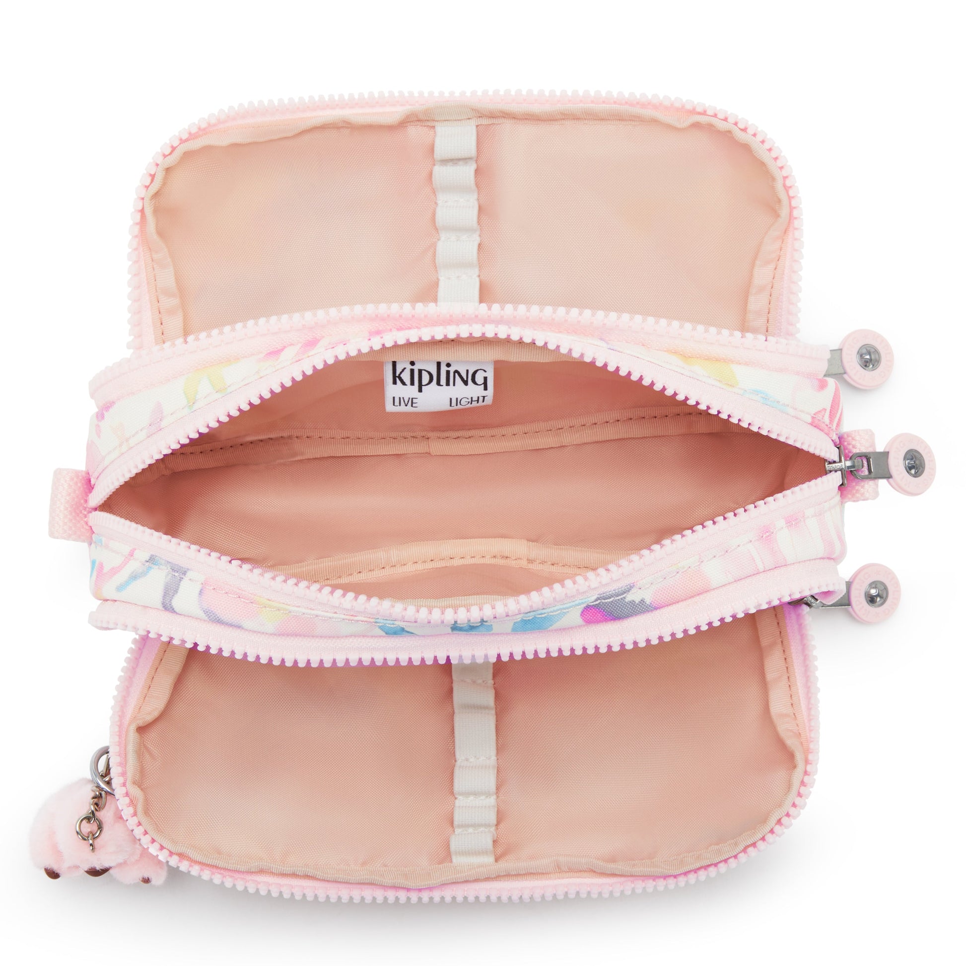 Kipling Pencil Case Aqua Sea Kipling Gitroy Printed Pencil Case - Aqua Sea